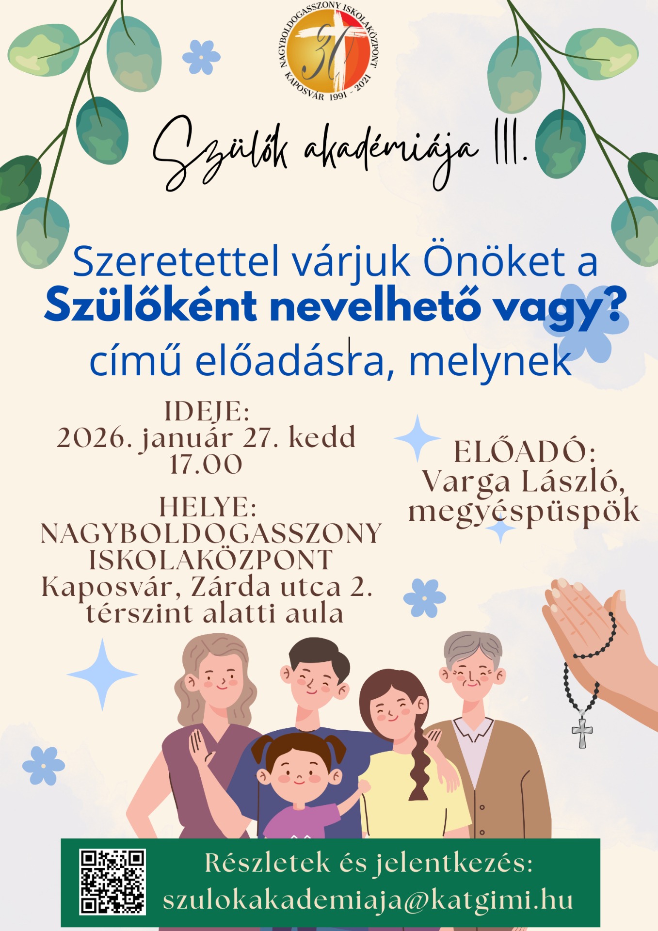 Szülők akadémiája III. 2026. január 27.