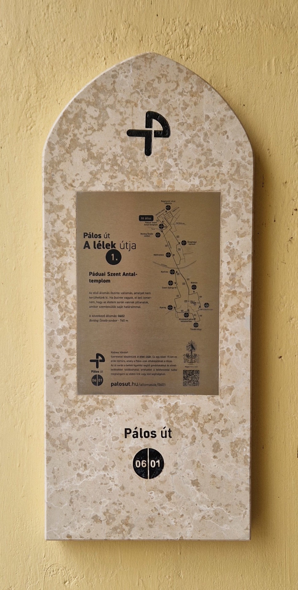 Új pálos zarándokút átadása Balatonszemesen 2026. január 20. 